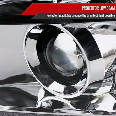 2007-2014 GMC Yukon/Yukon XL 1500/2500 Projector Headlights Chrome/Clear Lens