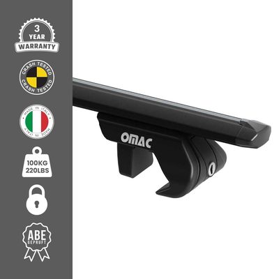 Roof Rack Luggage Carrier for Subaru Legacy I II III Wagon 1989-2004 Black 2Pcs