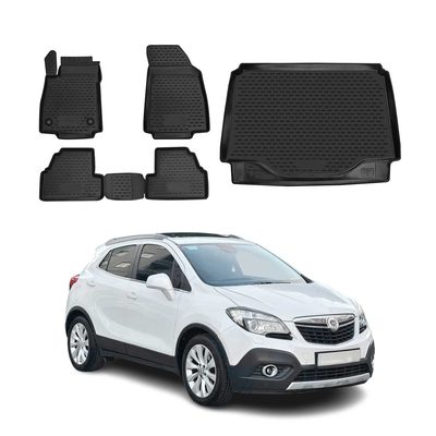 2013-2022 Chevrolet Trax Floor Mats & Cargo Liner Full Set All Weather Black