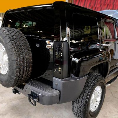 2005-2010 Hummer H3 Tail Lights Chrome Housing/Smoke Lens