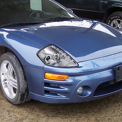 2000-2005 Mitsubishi Eclipse Dual Halo Projector Headlights LED Light Chrome