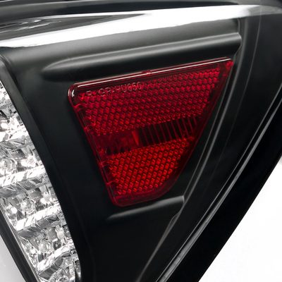 2006-2008 Lexus IS250/IS350 LED Tail and Trunk Lights Matte Black/Clear Lens