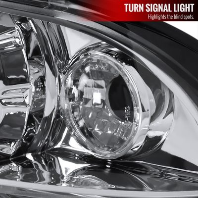 1999-2001 BMW E46 3 Series Sedan Dual Halo Projector Headlights Chrome/Clear