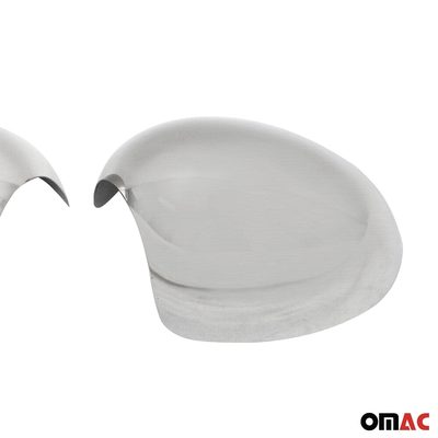 2008-2014 Mini Cooper Clubman R55 Side Mirror Cover Caps Brushed Stainless Steel 2Pcs
