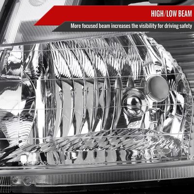 2005-2009 Chevy Equinox Factory Headlights LED Bar Turn Signal Chrome