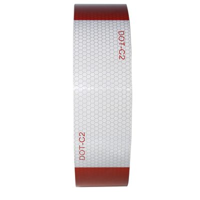 2" Wide Red/White DOT-C2 Approved Conspicuity Reflective Safety Tape 164 FT