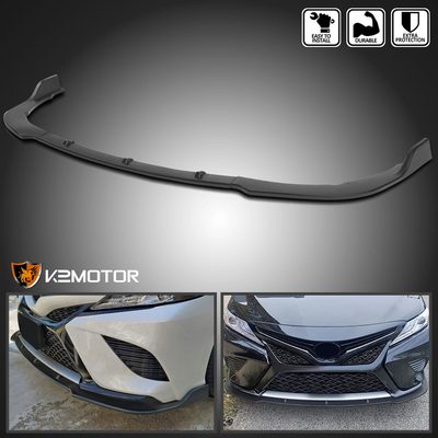 2018-2020 Toyota Camry SE/XSE/LE/XLE Matte Black ABS 3Pcs Bumper Lip