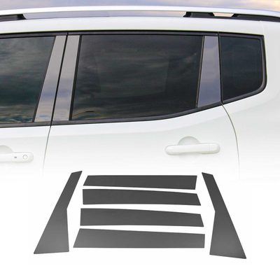 2012-2016 Honda CR-V Window B Pillar Posts Door Trim Cover Stainless Steel Dark 6x