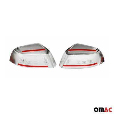 2005-2012 Nissan Pathfinder Side Mirror Cover Caps Stainless Steel Silver 2 Pcs