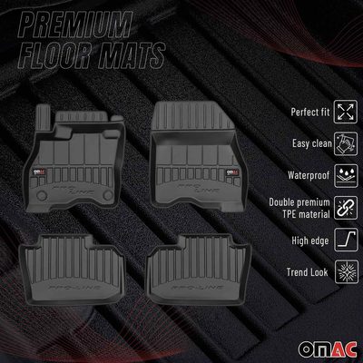 2018-2025 Nissan Leaf Premium Floor Mats Liners Full Set All Weather Heavy Duty