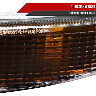 1999-2006 GMC Sierra /00-2006 Yukon XL Denali Signal Bumper Lights Matt Black