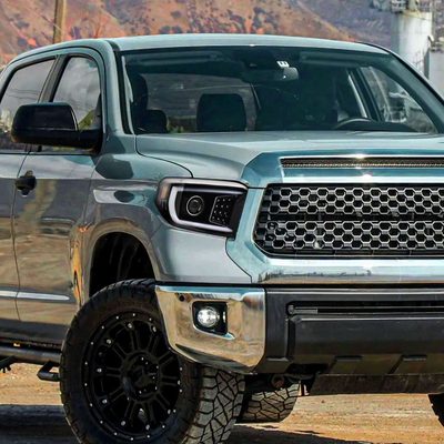 2014-2021 Toyota Tundra LED CBar Projector Headlights Signal Lights Jet Black