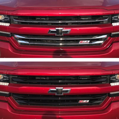 Fits 2016-2018 Chevy Silverado 1500 (TRM-ABS6487BLK)