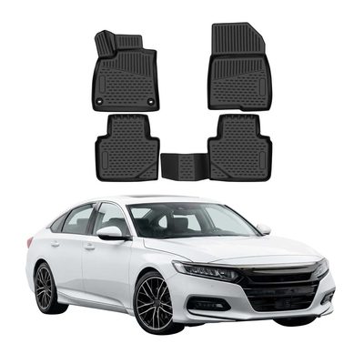 OMAC Floor Mats Liner for Honda Accord 10.gen 2021-2022 Facelift Rubber TPE 4Pcs