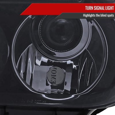 2007-2013 Toyota Tundra/ 08-2017 Sequoia Single Halo Projector Headlights Smoke