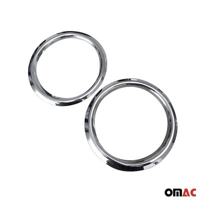 2011-2013 Kia Sorento Fog Light Lamp Bezel Cover Stainless Steel Silver 2 Pcs