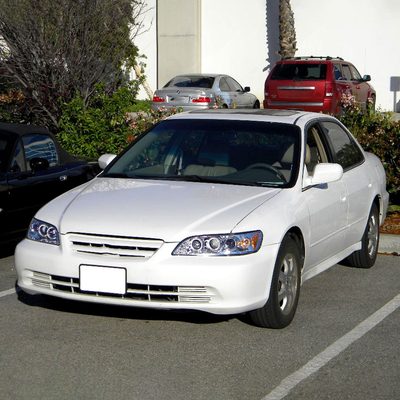 1998-2002 Honda Accord Dual Halo Projector Headlights Chrome/Clear Lens