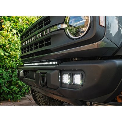 2021+ Ford Bronco Capable Bumper 40in Light Bar - Slim