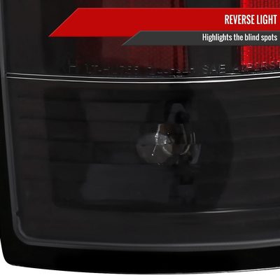 2002-2006 Dodge RAM 1500 2500 3500 LED Tail Lights -G2 Jet Black/Clear Lens