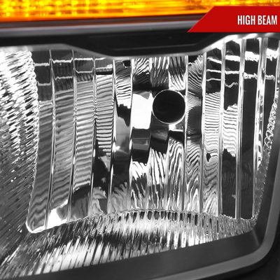 For Ford F-150 2021-2023 Factory Style Headlight Matte Black Housing Clear Lens