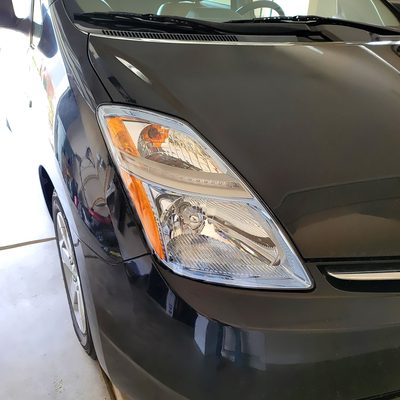 2006-2009 Toyota Prius Factory Style Headlights w/Amber Reflector Chrome/Clear