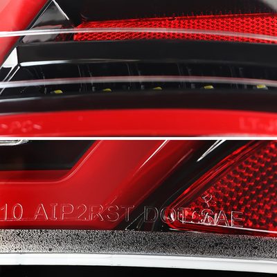 2010-2012 Ford Fusion LED Tail Lights Jet Black Housing/Clear Lens