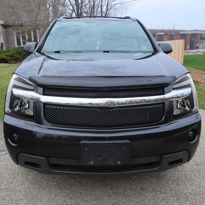 For Chevrolet Equinox 2005-2009 Headlights Switchback LED Bar Turn Signal Matte Black Housing Clear Lens
