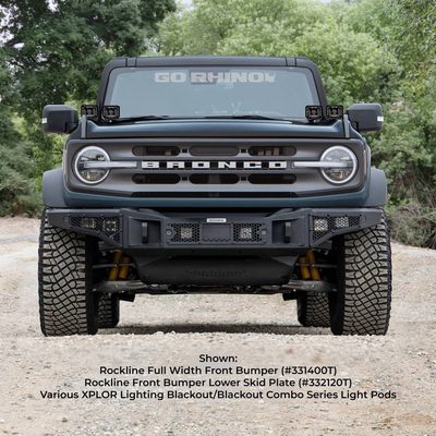 Defensa Delantera Rockline Winch-Ready Full Width para Bronco Full Size 21 - 26