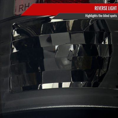 2007-2009 Dodge RAM 1500/2500/3500 LED Tail Lights Chrome Housing/Smoke Lens