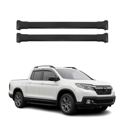 2017-2026 Honda Ridgeline Roof Rack Cross Bars Luggage Carrier Alu Black 2Pcs