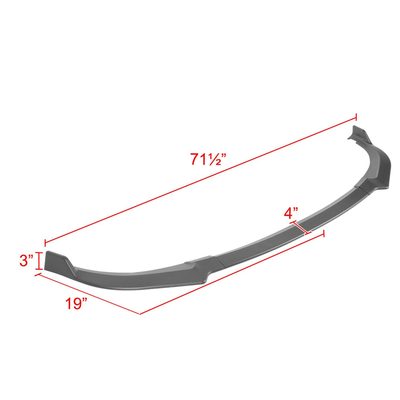 2018-2021 Kia Stinger Matte Black 3Pcs Front Bumper Lip Splitter Kit