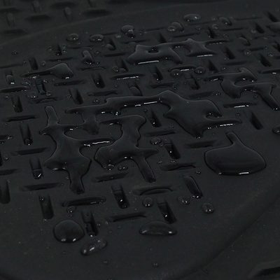 Universal fit Rubber Car Floor Mats Liner All Weather 3Pcs Black