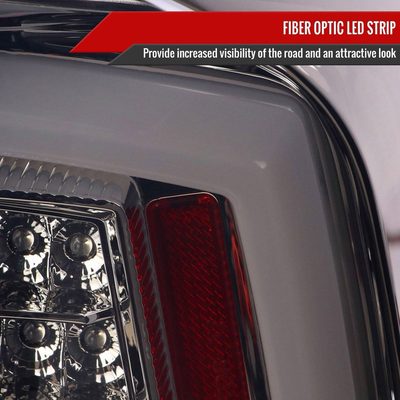2016-2022 Toyota Tacoma LED Bar Tail Lights Chrome Housing/Smoke Lens