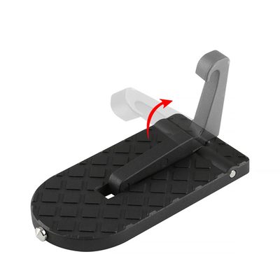 Universal Foldable Car Door Step Latch Foot Hook & Safety Hammer Black
