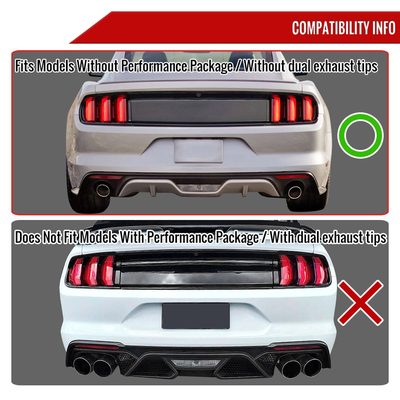 2015-2021 Ford Mustang 2.3L EcoBoost S.Steel Dual Catback Exhaust System