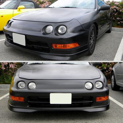 1994-1997 Accura Integra Bumper Lights Chrome Housing/Amber Lens