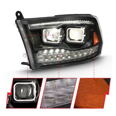 Anzo Black LED Headlights 111464