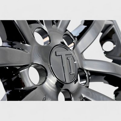 2020-2023 Jeep Cherokee Wheel Cover Hubcaps Set Gloss Black 8Pcs PP