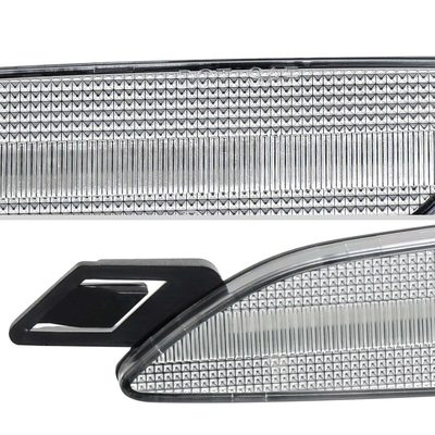 For Porsche Cayenne 958 2015-2018 Front Bumper LED Side Marker Turn Signal Lights Chrome Housing Clear Lens