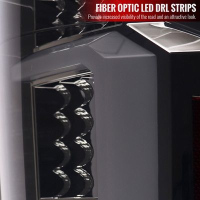 2007-2013 Chevy Silverado 1500 2500HD/3500HD LED Tail Lights Chrome/Smoke