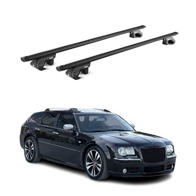 2005-2010 Chrysler 300C Wagon Roof Rack Cross Bars Black