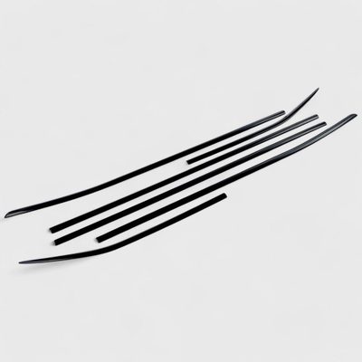2020-2024 Toyota Highlander Window Trim Set Gloss Black 6Pcs ABS Plastic