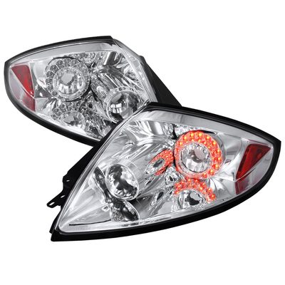 2006-2011 Mitsubishi Eclipse LED Tail Lights Chrome Housing/Clear Lens