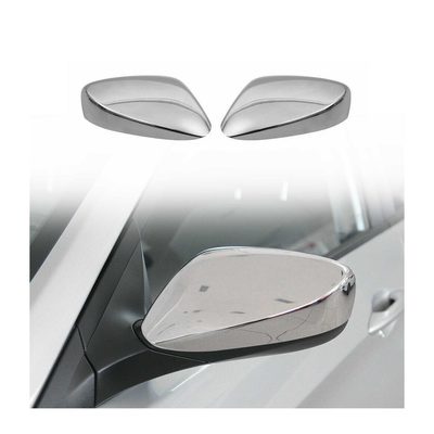 2011-2015 Hyundai Elantra Side Mirror Cover Caps Stainless Steel Silver 2 Pcs
