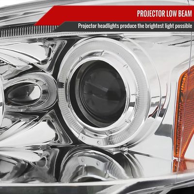 2002-2004 Acura RSX Dual Halo Projector Headlights Chrome Housing/Clear Lens