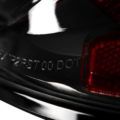 2001-2005 Chrysler PT Cruiser Tail Lights Matte Black Housing/Clear Lens