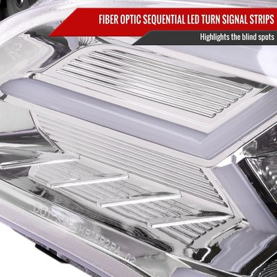 2006-2007 Subaru Impreza WRX STI LED Bar Signal Projector Headlights Chrome