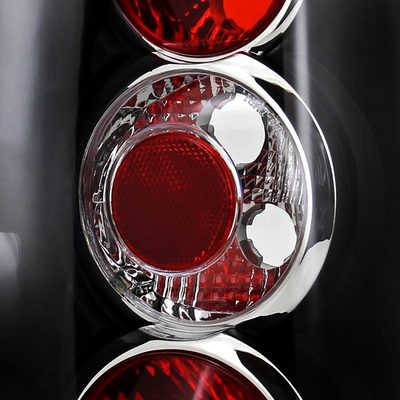 2004-2009 Hyundai Tucson Tail Lights Matte Black Housing/Clear Lens