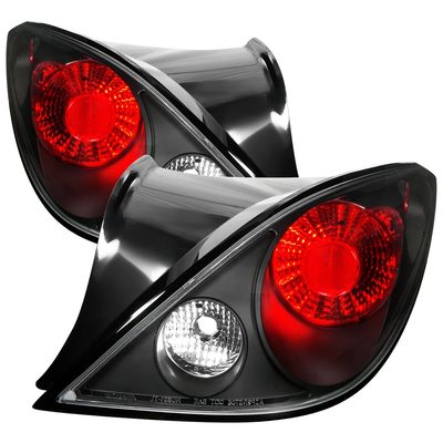2005-2010 Pontiac G6 Coupe Tail Lights Matte Black Housing/Clear Lens