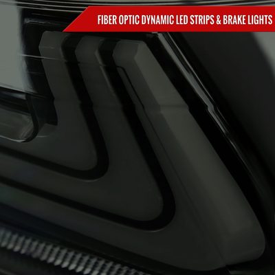 2018-2022 Toyota Camry LED Tail Lights Signal Lamps Matt Black/Smoke